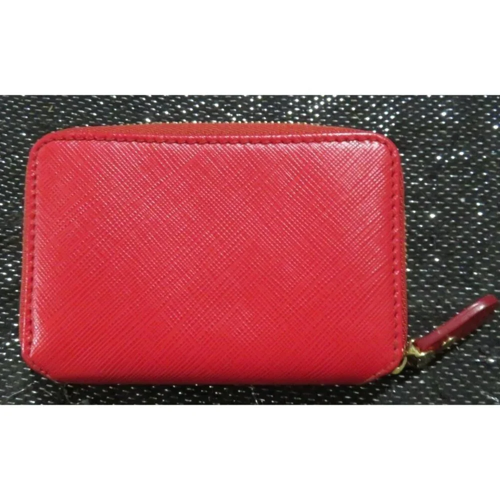 Salvatore Ferragamo Vara Bow Embellished Italian Leather Zip around wallet 100% - Picture 2 of 10